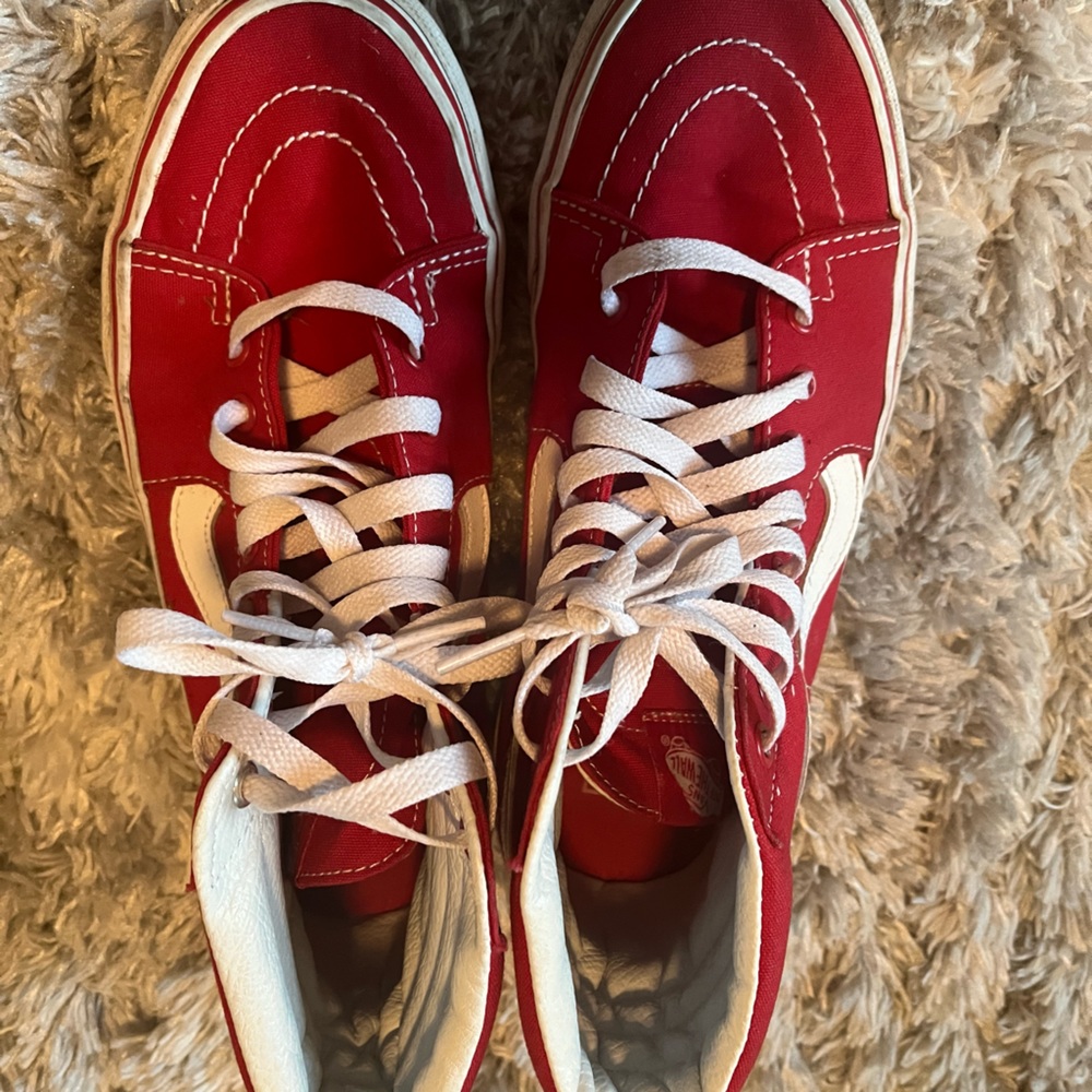 Red High Top Vans